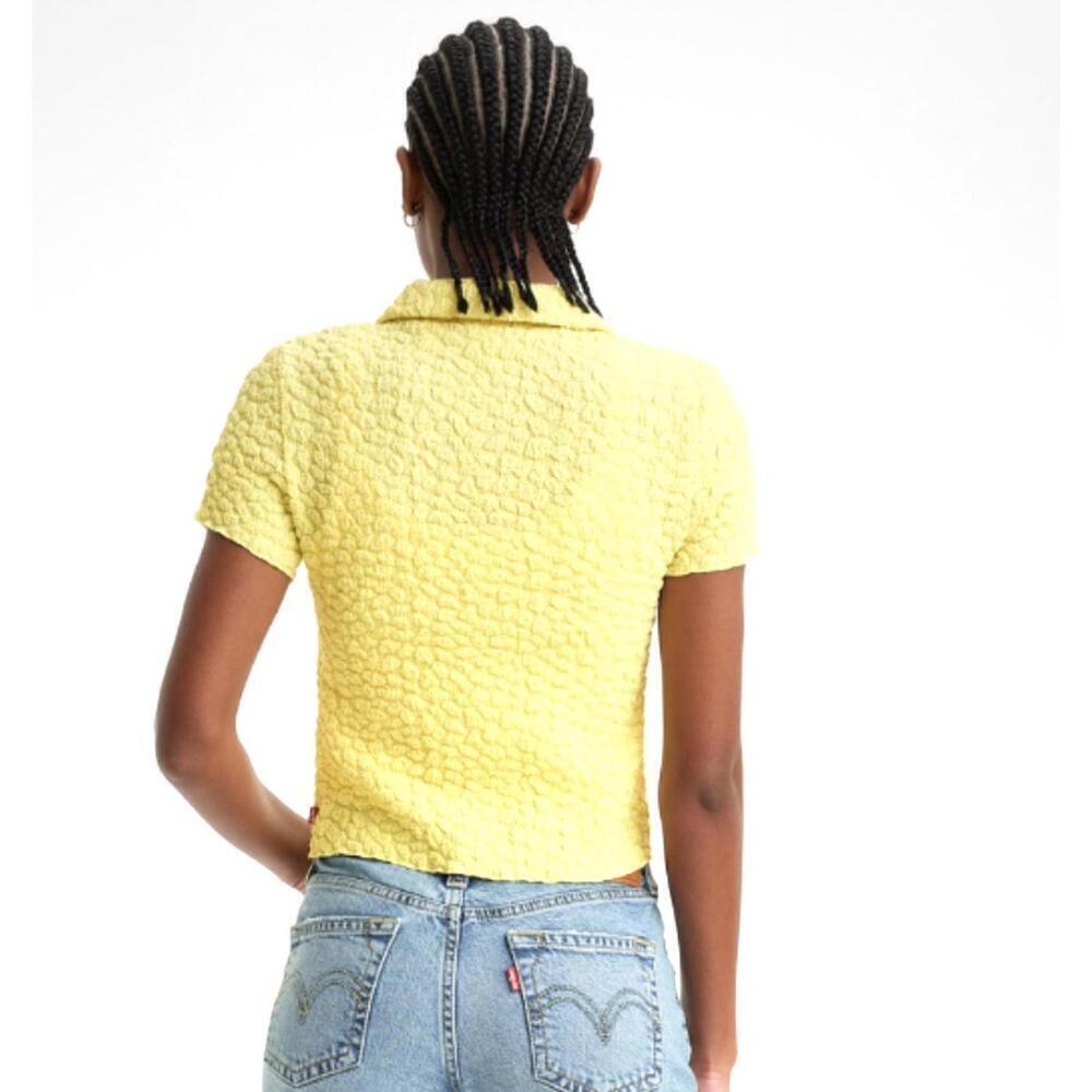 Levi's Yellow Cloud Button Up Top, Women's Small, NWOT - Picture 2 of 8